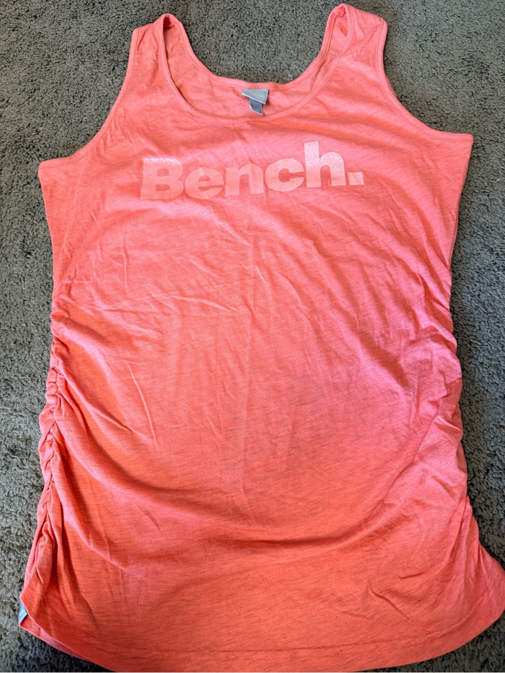 Bench Coral Scoop Neck Tank with Side Ruching